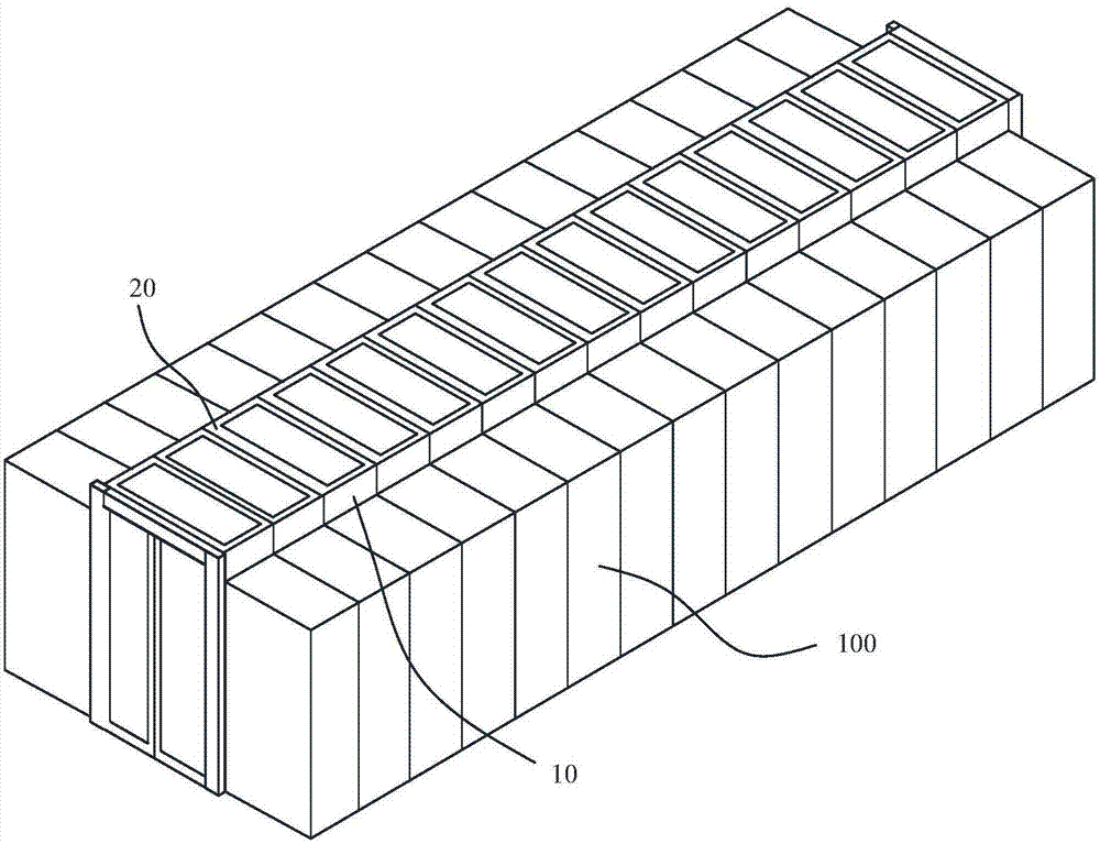數(shù)據(jù)中心機(jī)房冷通道的天窗組件的制作方法